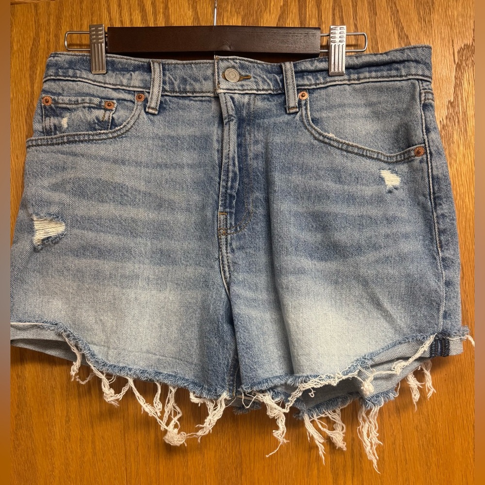 Lucky Brand Light Blue Distressed Denim Cutoff Shorts